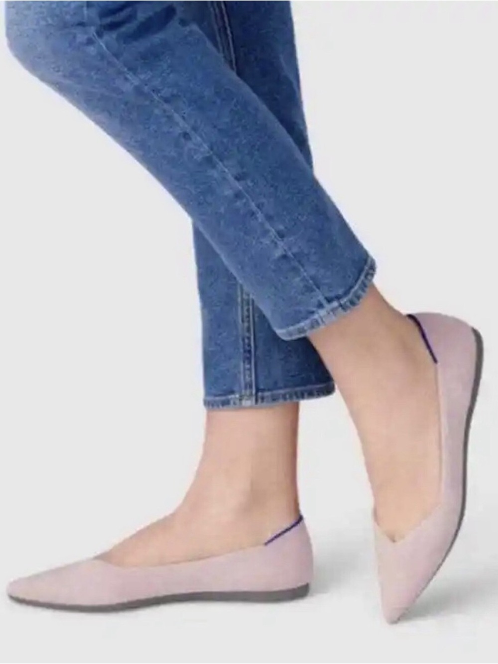 NWOT Rothy’s The Point Flats Size 9.5 Petal Pink